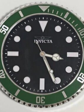 Invicta Pro Diver 12" Wall Clock, Green/Black (70043)